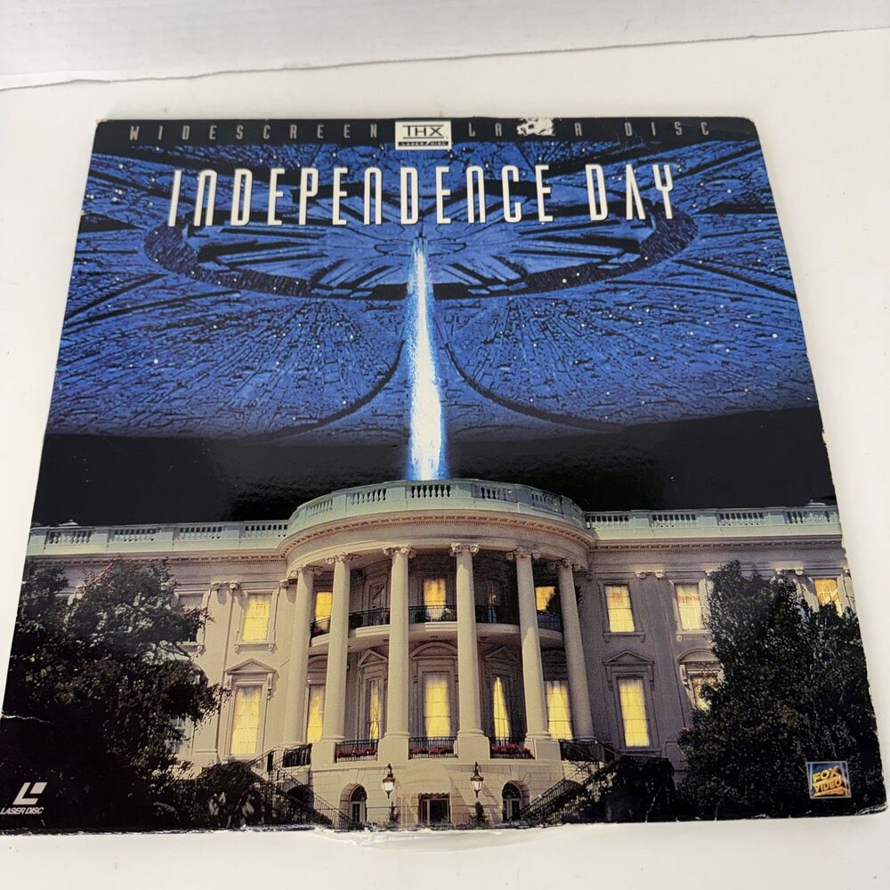 Independence Day Laserdisc (1997, 20th Century Fox, Widescreen, THX) Like New